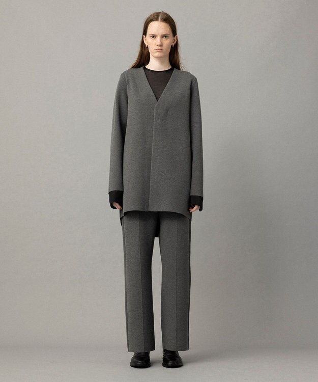 NAVE 【xNAVE】川上桃子コラボ ニットジャケット グレー系