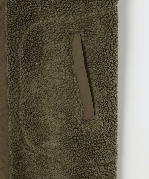 SHARE PARK LADIES 【LADIES】ボアフリースロングカーディガン オリーブ