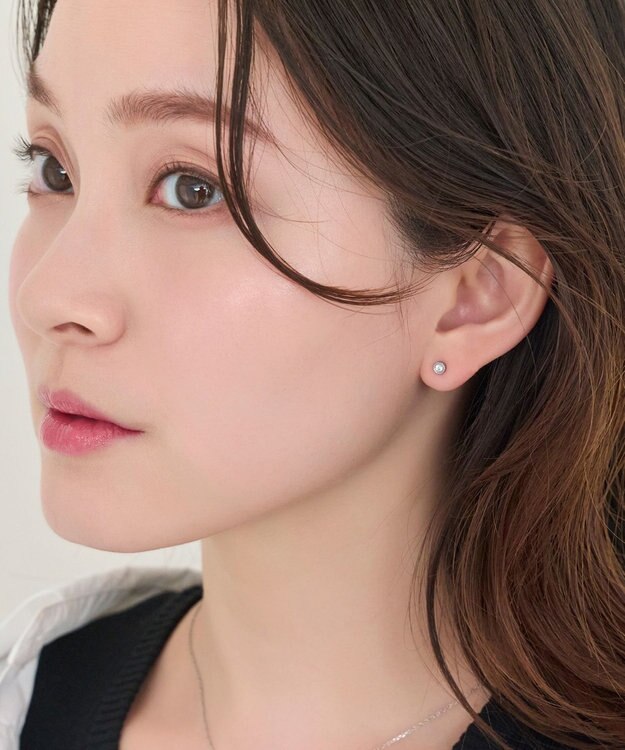Phoebe 【金属アレルギー対応】プチシャイニングピアス(片耳)　シルバー/サージカルステンレス シルバー