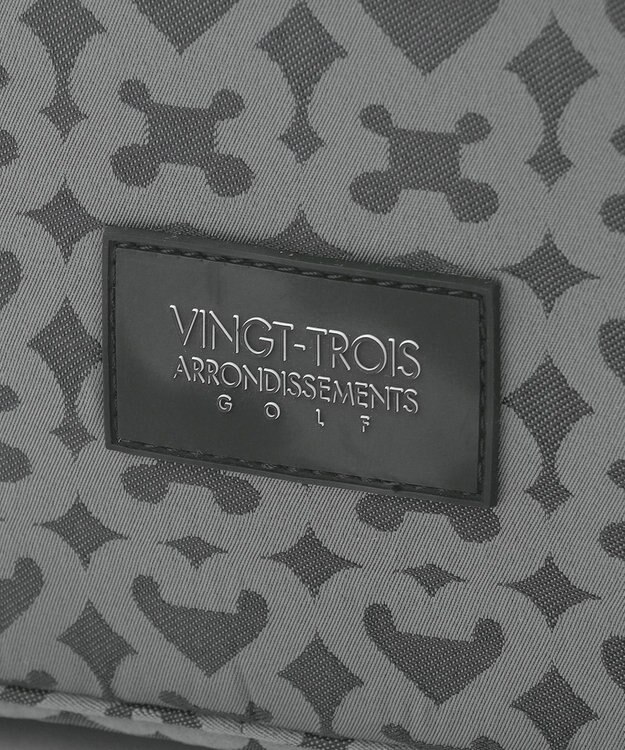 23区GOLF 【UNISEX】モノグラムボストンバッグ　シューズ収納付きの大容量　ショルダー持ちも可能 ブラック系5