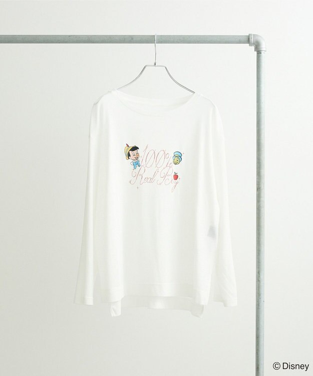 Green Parks ピノキオ／ラメロゴシアーＴシャツ White