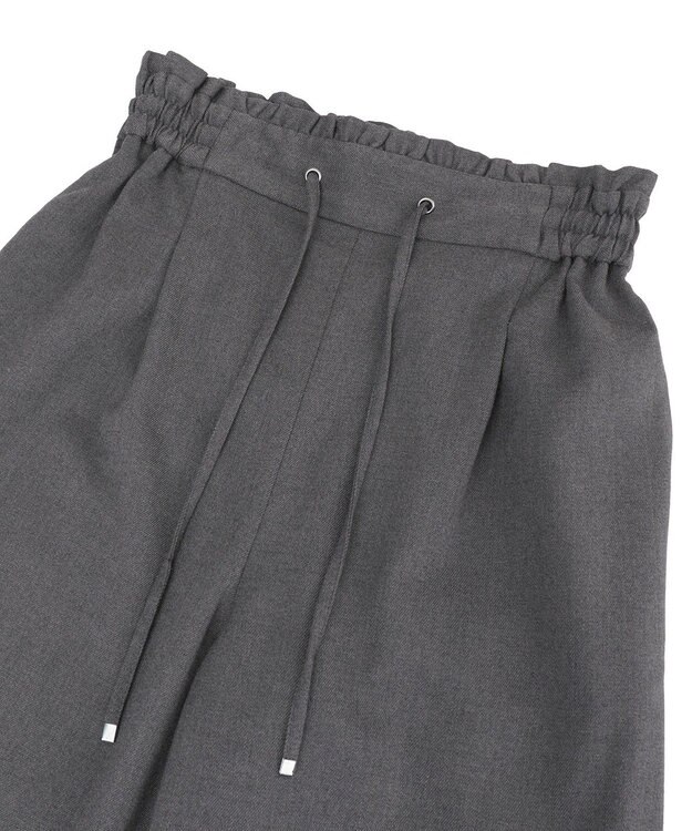 earth music&ecology ＴＲワイドパンツ Dark Gray Mixture