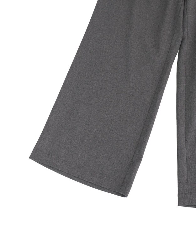 earth music&ecology ＴＲワイドパンツ Dark Gray Mixture