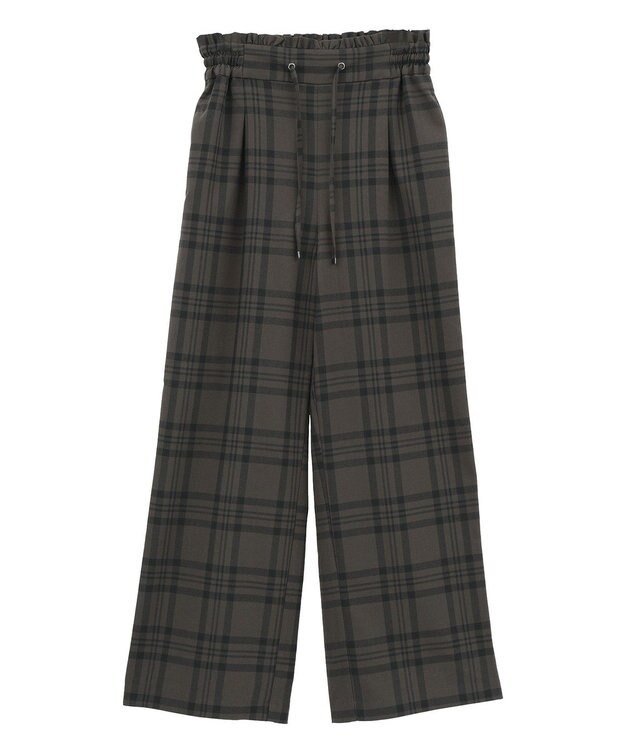 earth music&ecology ＴＲワイドパンツ Check