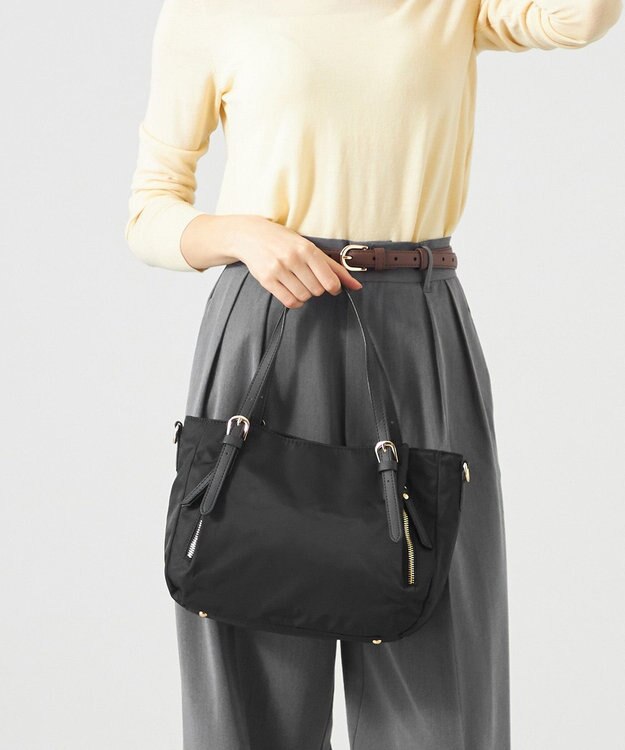 LA BAGAGERIE 【MONICA】ナイロン2WAYトートバッグ Sサイズ ブラック