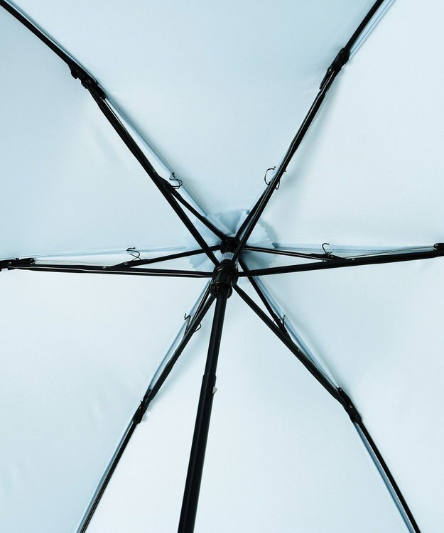 MOONBAT POLO RALPH LAUREN (ポロ ラルフローレン)折りたたみ傘 ワンポイントロゴ／日本製 サックスブルー