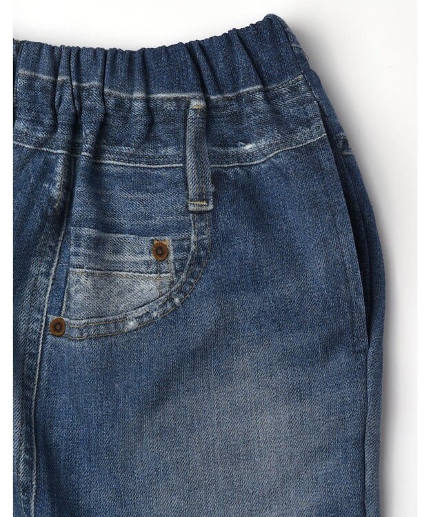 tsumori chisato SLEEP ソフトパンツ　ロング丈　デニム風プリント　綿100％　/ワコール　ULO240 コン