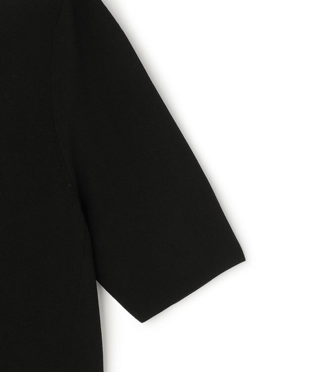 BEIGE， LAURA / ドライタッチ ストレッチショートスリーブニット Black