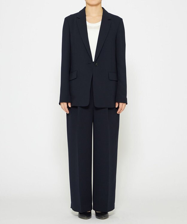 uncrave 【手洗い可】シアー ランダムリブ Uネック カットソー（uncrave STANDARD） オフ