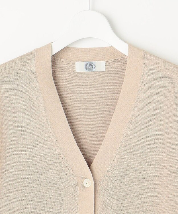 J.PRESS LADIES L 【洗える】リノナチュール Vネック カーディガン ベージュ系