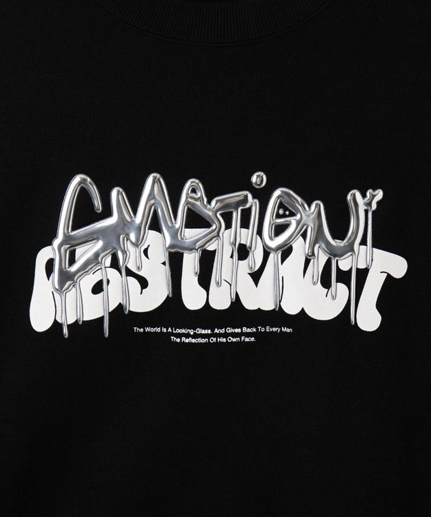 WEGO メタリックロゴプルオーバー ブラック