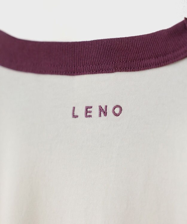 LENO RINGER T-SHIRT / リンガーTシャツ WHITE×RED