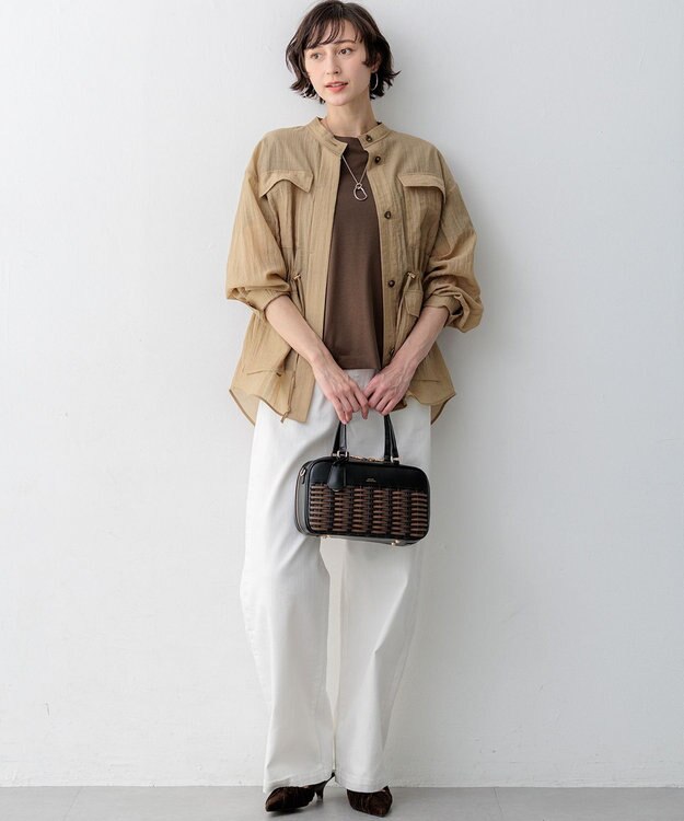 23区 【先行予約】バスケットメッシュ ボストンバッグ ブラック系