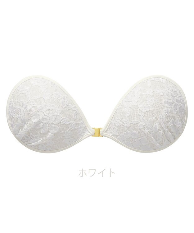 BRADELIS New York 【NuBra / ナチュラルタイプ】ヌーブラ・エアーライト クラシカルブーケ   蒸れにくい バックレス コレクション デザインヌーブラ 正規品 ホワイト