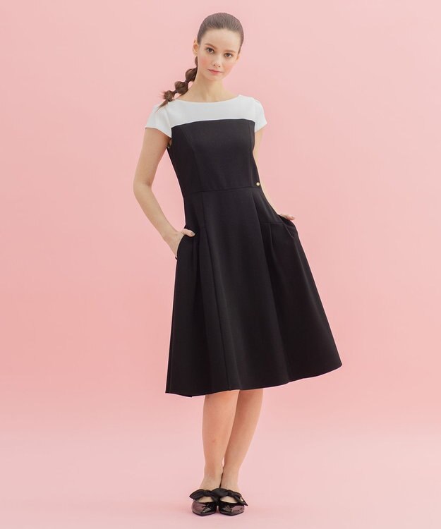 TOCCA 【洗える！】CROISSANT ドレス ブラック系