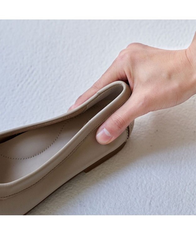 ing <ing>リボンモカシンシューズ オーク