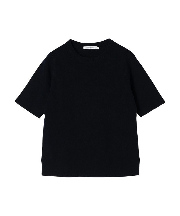 AMERICAN HOLIC ５分袖リブニットプルオーバー Navy