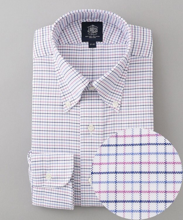 J.PRESS MEN 【WEB限定】タッタソールシャツ/B.D ピンク系3