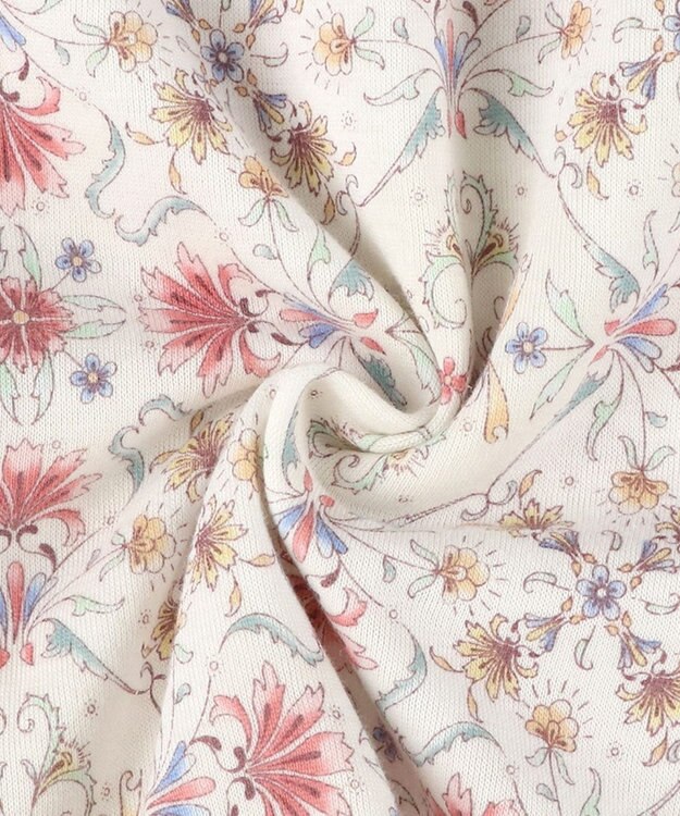 WACOAL ワコール_リラックス＆スリープ パジャマ 長袖 長ズボン 綿混(本体) ダブルジャカード素材 上下セット 前開き S~3L 大きいサイズ ミントン NDW423 /ワコール ホワイト