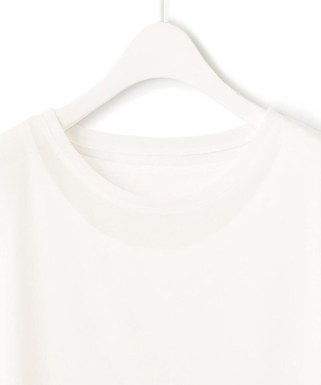 ICB L 【洗える】 シアージャージー カットソー オフホワイト系