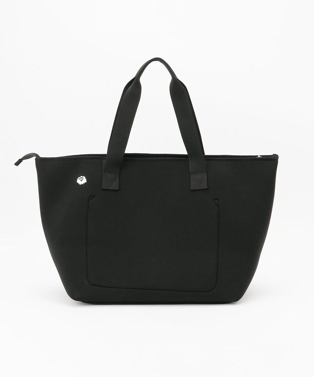 PW CIRCULUS 【UNISEX】ロゴ トートバック クラッチバッグ付き ブラック×ダルメシアン