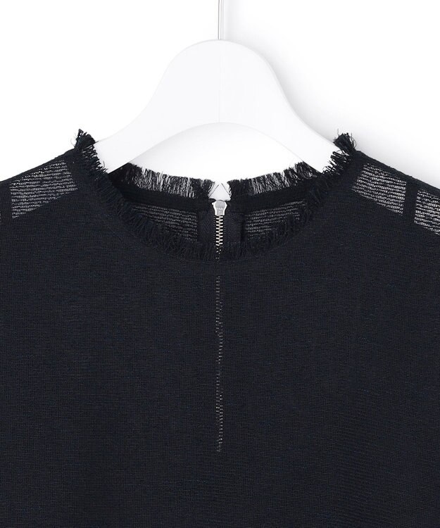 ICB L 【先行予約】サマーレノクロス フレアワンピース ネイビー×ブラック