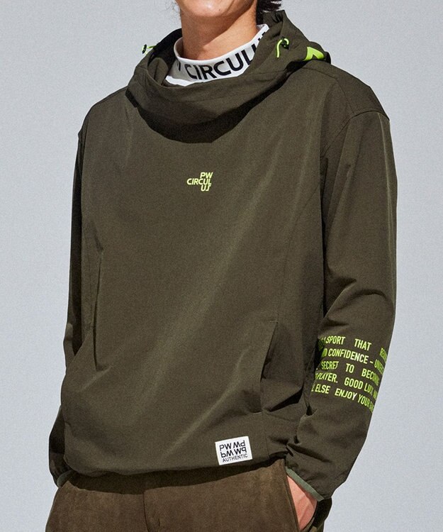 PW CIRCULUS 【 伸縮性あり/ 折り畳み収納】【MEN】パッカブル ブルゾン カーキ系
