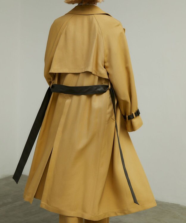 BEIGE， ALAIN / ラップトレンチコート Camel × Brown
