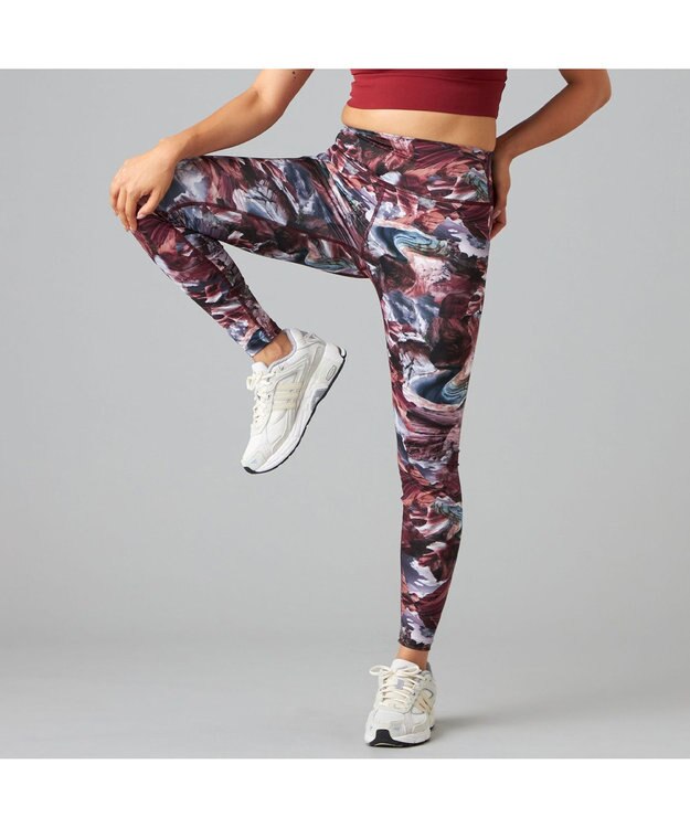 Chacott Chacott BALANCE nergyWave プリントレギンス アンティックローズプリント