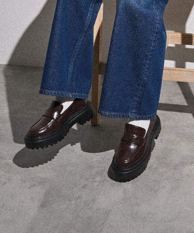 AMERICAN HOLIC 厚底ローファー Brown