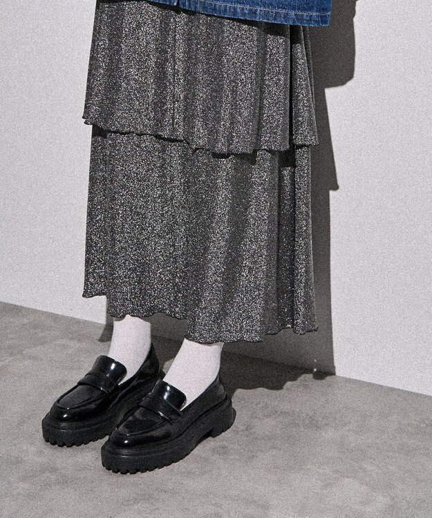 AMERICAN HOLIC 厚底ローファー Black