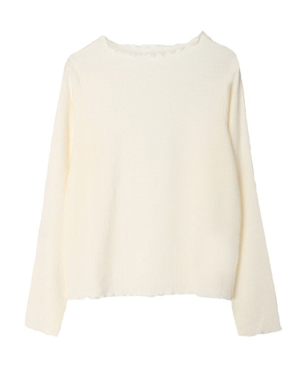 Green Parks ボートネックシャーリングカットプルオーバー Ecru