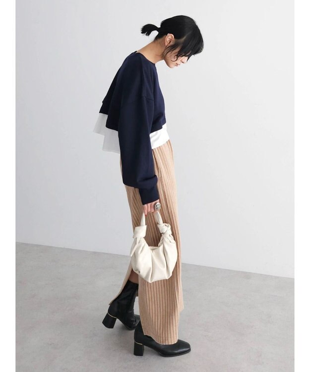 Green Parks ・ＥＬＥＮＣＡＲＥ　ＤＵＥレイヤードウラケプルオーバー Navy