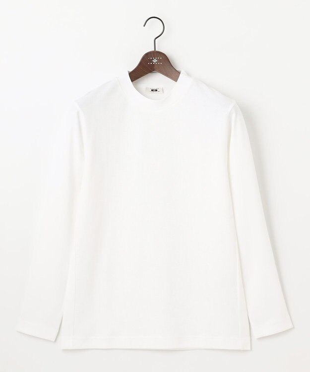 JOSEPH ABBOUD 【エコ素材和紙使用/日本素材/日本縫製/軽量/通気性/速乾性】和紙フライス×ハニカムＴシャツ ホワイト系