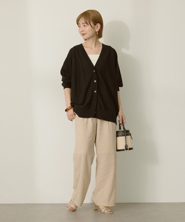 AMERICAN HOLIC 【先行予約】【WEB限定】UVカットドルマンカーディガン Black