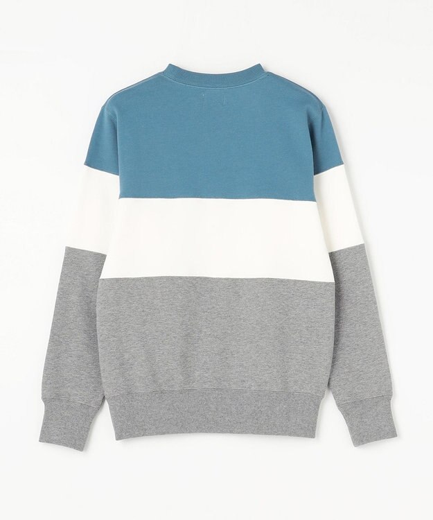 J.PRESS KIDS 【140-170cm】COMBI トリコロール トレーナー ブルー×グレー系