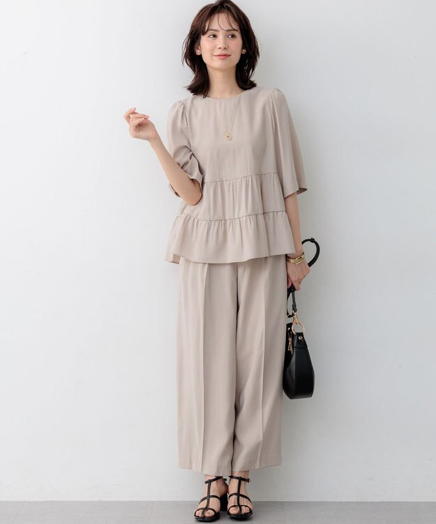 組曲 【先行予約】バウンディングシャーティングカーヴィー パンツ ベージュ系