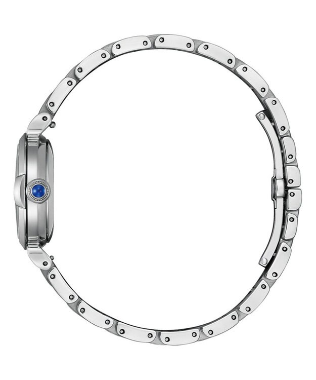 CITIZEN 【電池交換不要 腕時計】グリーンの文字板が美しいエレガントなモデル シルバー