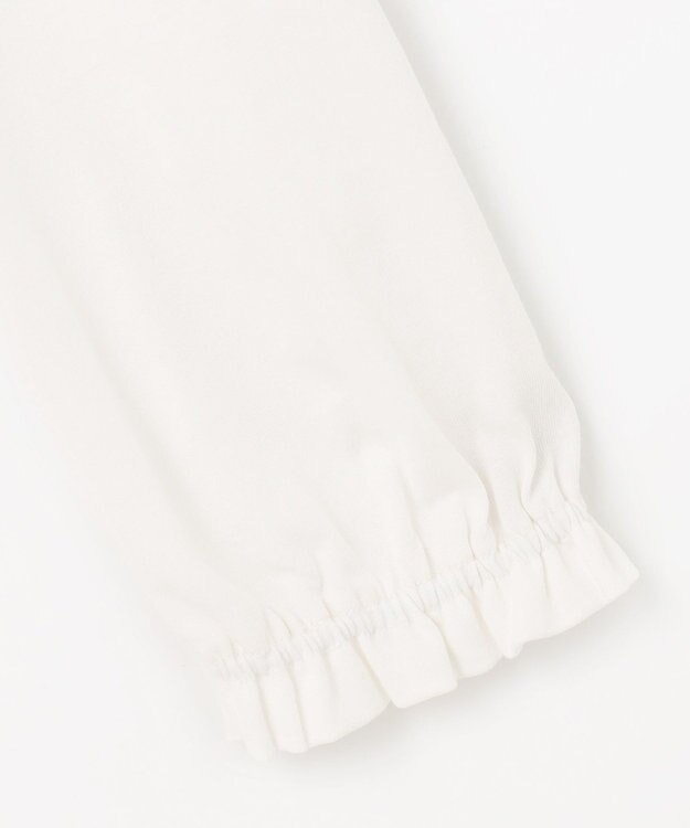 組曲 KIDS 【150-160㎝】プリーツカラー ブラウス オフホワイト系