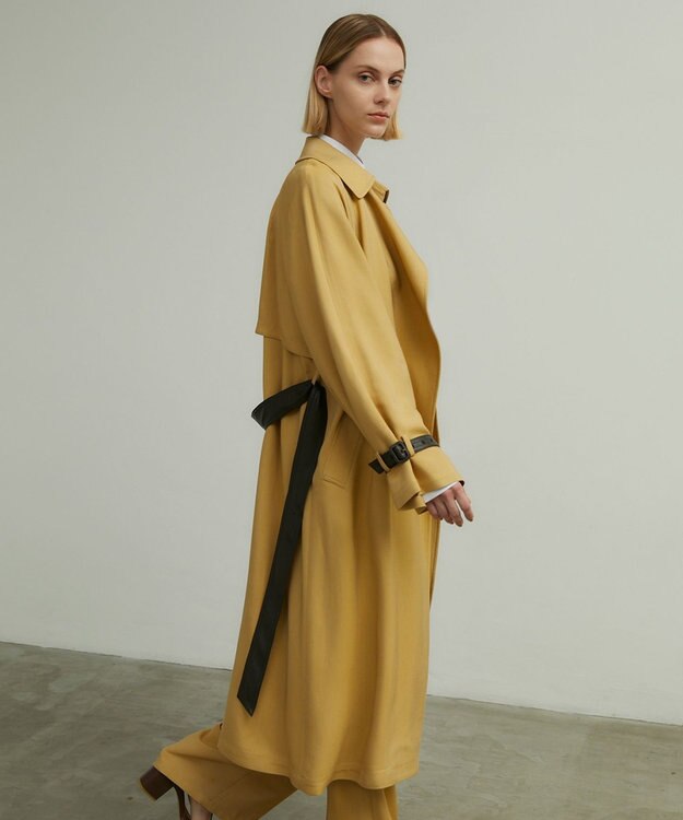 BEIGE， ALAIN / ラップトレンチコート Camel × Brown