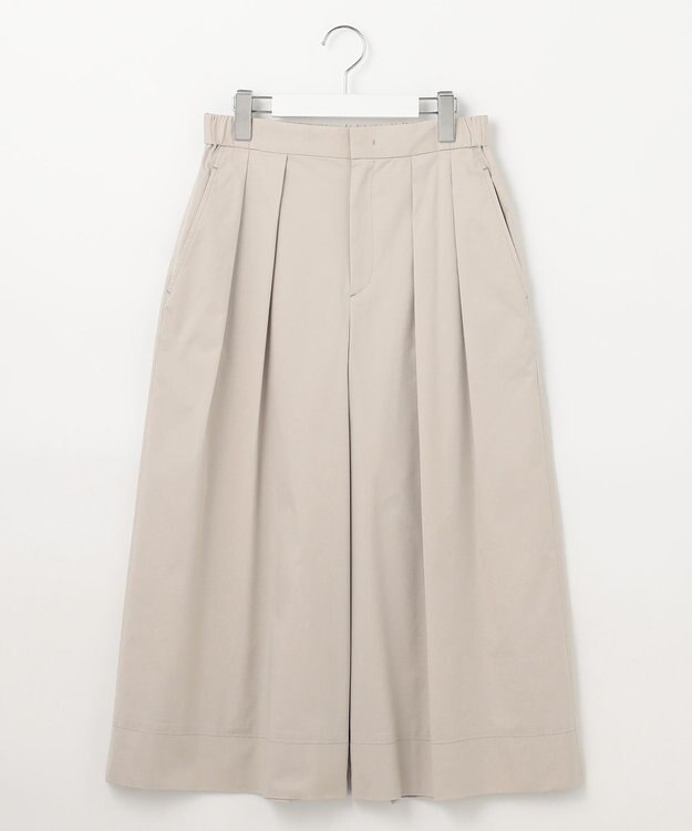 自由区 L 【カタログ掲載・洗える】タックガウチョ パンツ サンドベージュ