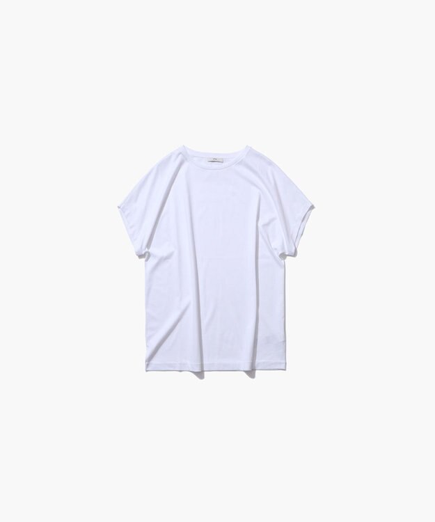 ATON SUVIN 60/2 | キャップスリーブTシャツ WHITE
