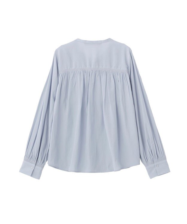 YECCA VECCA ギャザーブラウス Light Blue