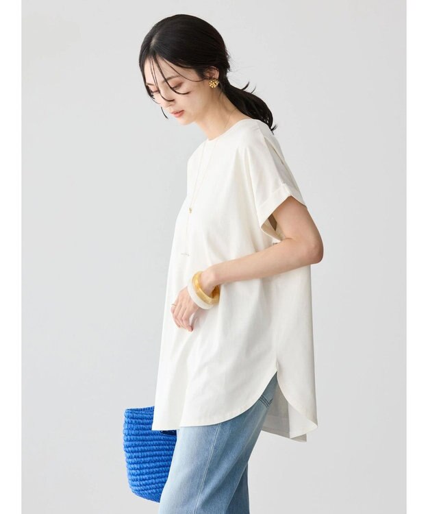 AMERICAN HOLIC バックタックカットチュニック Ivory