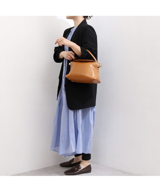 UNBILLION カカトゥ kakatoo / フラップ2wayキューブバッグ ブラウン