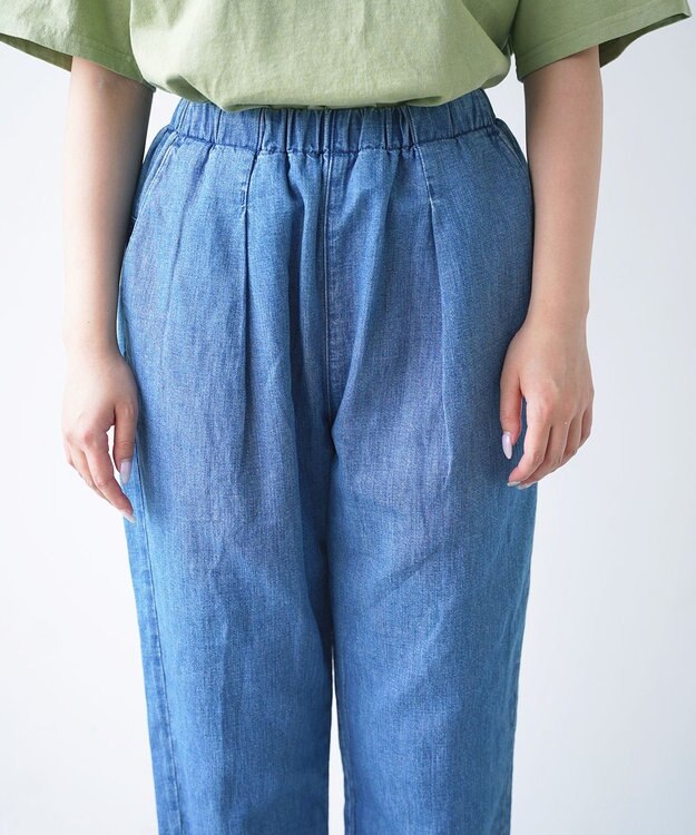 caqu FS linen cropped tapered pants クロップド丈 リネンイージーパンツ 3years