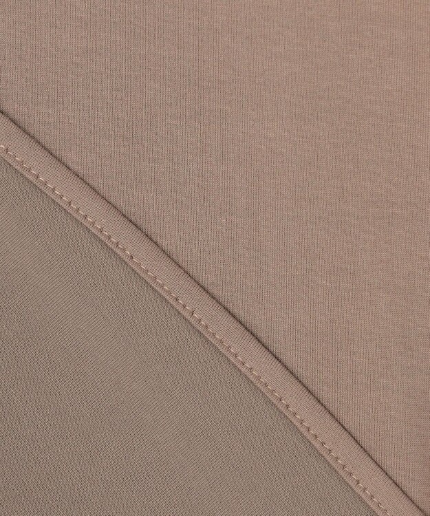 ICB L 【WEB限定・洗える】綿エステル天竺 へプラムカットソー モカ系