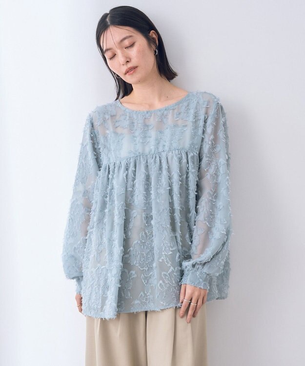 2wayカットジャガードペプラムブラウス / YECCA VECCA | ファッション 2wayカットジャガードペプラムブラウス / YECCA VECCA | ファッション