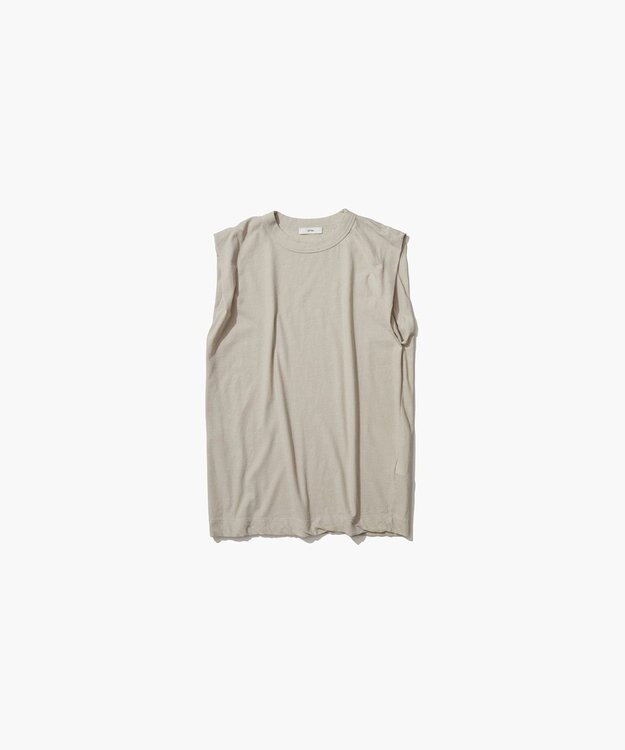 ATON FRESCA SINGLE JERSEY | タンクトップ BEIGE