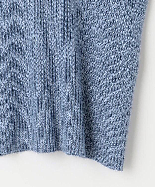 組曲 ホールガーメント ハイネックニット ブルー系